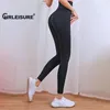 Chrlisure Sexy Fitness Leggings Mulheres Cintura Alta Elástico Push Up Leggings Apertado Abdômen Calças Mulheres 201027