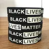 DHL Svart Live Matter Klockor Armband Silikon Kvinnor Män Unisex Rubber Armband Vuxna Barn