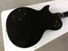 Guitarra elétrica corporal preta personalizada com ponte fixa Fingerboard hardware de ouro e pickguard preto pode ser custo4353915