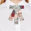 Pins, Brooches ZHINI Crystal Jewelry Vintage Collar Corsage Dress Shirts Necktie Bowknot Brooch For Women Wholesale1