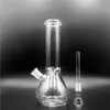 QBsomk beaker base water pipes hot selling glass bongs ice catcher thickness glass for smoking bongs With Downstem Glass Bowl