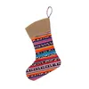 Christmas Socks Decoration Gift Bag Canvas Pendant Leopard Sunflower Large Capacity Sock Candy Bags