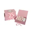 Wrap prezent 3 sztuk / set 2022 Design Wedding Party Packing Box, Easter Decoration Flospryt Kwiat Box Valentine Favors for Gonesests