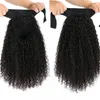 Indian Capless Wigs Straight Kinky Curly Deep Wave 100% Human Hair Full Mechanism Wig 10-30inch Bangs Natural Color