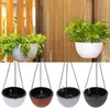 Hanging Planter Semi-Circular Flowerpot Self-Absorbing Plant Holder Garden Decoration Indoor Outdoor Watering Hanging Baskets Y200723