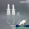 10 sztuk 20ml Pet Clear Fine Nasal Mist Spray Butelka z drobną nosową pompą opryskiwacza 18/410