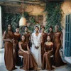 2021 Elegant Bridesmaid Dresses Beach Boho Country Wedding Party Maid of Honor Gowns Formal Convertible Dresses Africa