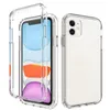 Gradient Dual Color Cases Transparent TPU + PC Shockproof Phone Case dla iPhone 13 12 11 Pro Max XR XS8 Plus