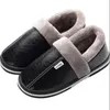 Nuovo inverno impermeabile scarpe da uomo peluche pantofole da uomo calda pelliccia addensare cotone imbottito casa pantofola scarpe basse per interni grande formato 3550 201026