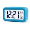 Ny Smart Sensor Nightlight Digital Alarm Clock med temperaturtermometer Kalender, tyst skrivbordsklocka Bedkant Vakna snooze GWD2475