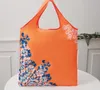 Saco de compras dobrável estilo chinês reutilizável eco-friendly mantimentos sacos duráveis ​​bolsas de armazenamento em casa bolsas de armazenamento bolsa de bolsa RRF12958