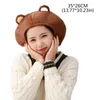 Novo lindo urso cartoon chapéu de pelúcia bonito 3D animal orelhas de animal pelúcia headgear quente earflap tampão festa de férias foto adereços