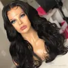 Perruque Full Lace Wig Remy brésilienne sans colle, cheveux de bébé, pre-plucked, noire, pre-plucked, perruques DHGATE LACE WIGS