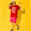 LACIBLE Männer Panic T-shirt Baumwolle Streetwear Tops Tees Sommer Kurzarm Biegen Kreative Buchstaben Hip Hop T-shirts Schwarz G1229
