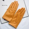 Fünf Finger Handschuhe Elegante Frauen Echtes Lammfell Echtes Leder Schaffell Herbst Und Winter Plus Samt Trendy Weiblichen Kurzen Handschuh 27 farben1