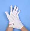 Guantes ceremoniales de algodón blanco nuevo 2020 para hombres y mujeres que sirven 1 guantes para conductores de camareros guantes protectores para estudiantes que escriben guantes de tarea