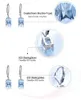 UMCHO Genuine 925 Sterling Silver Sky Blue Topaz Drop Earrings Elegant Gemstone Wedding Engagement Jewelry For Women Gifts 2201086730730