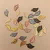 En gros Alliage Feuilles Boucles D'oreilles Conclusions Charmes Mélanger 210 pcs Vintage Tibétain Argent Petit Pendentif Suspendu Boucles D'oreilles Bijoux Accessoires 6 couleurs