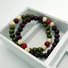 8mm Handmade Wooden Beaded Strands Charm Bracelets For Men Women Party Club Decor Elastic Fashion Jewelry