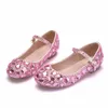 Primavera Bambini Princess Dance Kids Glitter Flats Fashion Girls Party Dress Scarpe da sposa