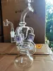 9,4 inch Purple Hookahs Klein Recycler Bong Oil Rig Dik Glass Water Pijpen Heady Dab Rigs Shisha Bowl 14 mm gewricht