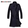 Holyriate Trench Coend Men Casual Masculino Overcoat Slim Long Greatcoat Одна кнопка Windreake Удобное размера S-9XL 18360-5 201119