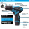 12V 18+1 Torque 1500mah Electric Screwdriver Rechargeable Drill Battery Drill Cordless Electric Tools Hand Drill For Home DIY 201225