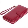 Vente chaude portefeuille féminine pour carte de crédit marque de mode féminine à bandoulière Long Trifold Purse Cuir Lady Solid Purse Purse Femme 276O