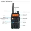 6pcs BAOFENG Walkie Talkie 15quot LCD 5W 136174MHz 400520MHz Dual Band com lanterna 1LED Blacka242184309