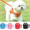 Pets Harness with Walking Leashes Adjustable Reflective Collar for Small Medium Dogs Training Mesh Chest Strap