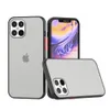 Per iPhone 11 Pro Max 11 Pro 11 Custodia protettiva per la pelle FrostedTPU + Custodia per PC, Cover posteriore antiurto opaca D1