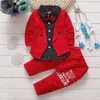 Kids Fashion Brand Clothes Baby Cotton Full Sleeve Tshirts And Pants Toddler Tracksuit Autumn Children Boy Girl Clothing Sets LJ28019569