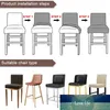 1pc Spandex Polyester Chair Cover Solid Seat Covers for Bar Stool Chairs Slipcover Home Hotel Banquet Dining Chair Decoration