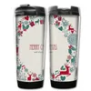 Wholesale Custom 380ml Christmas Coffee Mug Bottle Festival Stainless Steel Tumbler Xmas Promotional Water Tumbler