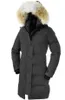 Women's Down Jacket Down Parkas Real Raccoon päls krage vit anka ytterkläder rockar kvinnor av moderock