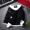 Wiosna 2020 Red Pink Black Dżines Kurtka Mężczyźni Slim Streetwear Ripped Denim Hoodie Men Hip Hop Bomber Homme Autumn