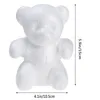 200mm decoração de casamento urso de espuma modelagem poliestireno isopor espuma urso bolas artesanais brancas para decoração de festa diy presentes1318s