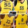 농구 Lassa 33 Nikola Mirotic Jerseys Man 22 Cory Higgins 0 Brandon Davies 8 Adam Hanga 21 Alex Abrines 30 Victor Claver 24 K8186469