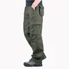 Homens Casual Calças de Carga Algodão Multi bolsos macacões Streetwear Exército Trabalho Militar em Direto Slacks Calças Táticas Calças 44 201109