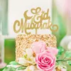 Eid Mubarak Ramadan Wedding Acrylic Cake Topper Muslim Islam Glitter Hajj Decor Acrylic Mubarak Cake Insertion Tppers Srtand9420438