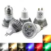 100pcs/lot LED bulb color spotlight 3w 4w 5w GU10 GU5.3 E27 E14 Warm White red green blue yellow spot light