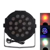 Hot 30W 18-RGB LED Auto / Voice Control DMX512 Premium Material Mini Stage Lampa (AC 110-240V) Svart * 4 Bröllopsfest Flytta Head Lights