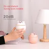 Şanslı Kedi Sevimli Tavşan Nemlendirici USB Hava Nemlendiricisi Ultrasonik Mini Mist Maker LED Işıklar Taşınabilir Ofis Hava Arıtmacı