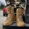 2022 New Men's Cargo Boots High-Top Outdoor Moungle Mountaining Anti-Slip Boots Primavera e autunno