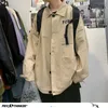 PRIVATHINKER LIST MEN SIDRED Overted Kurtka Streetwear Caual Looe Outer Outer Wear 2020 Autumn New Hip Hop Kurtka LJ201013