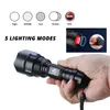 Super Bright Led Flashlight 5 Lighting Modes Led Flashlight For Night Riding Camping Hiking Hunting Indoor Activities Use 18650 J220713