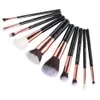 Jessup Brushes Black Rose Gold Professional Makeup Brushes Set Up Brush Tools Kit Foundation Powder Buffer Cheek Shader 20102898639