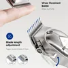 Limural Electric Hair Clipper Wireless Cutting Kit Björn Trimmer LED Display Ersättningsblad för män 220216