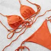 Badeanzug, Schwimmbikini Badebekleidung, Schwimmstrandwarenröhrchen Split zweiwertige Nylon glänzende Stoffriemen Mode Summer Summer Bikinis Badeunterwäsche für Mädchen
