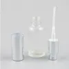 Bottiglie di profumo per parfum in vetro trasparente ambrato riutilizzabile con contenitori per fiale da viaggio per bottiglie di campioni di spruzzatore in alluminio 500 pezzi